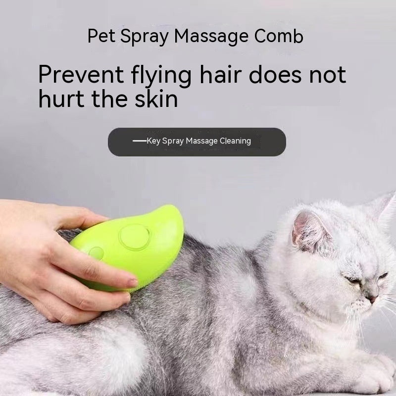 3-in-1 Steam Brush for Pet Grooming and Hair Removal