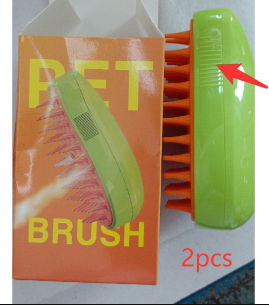 3-in-1 Steam Brush for Pet Grooming and Hair Removal