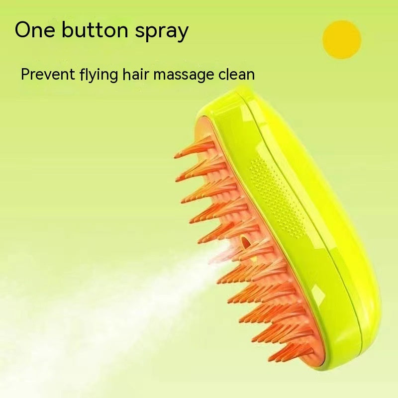 3-in-1 Steam Brush for Pet Grooming and Hair Removal