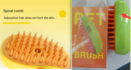 3-in-1 Steam Brush for Pet Grooming and Hair Removal